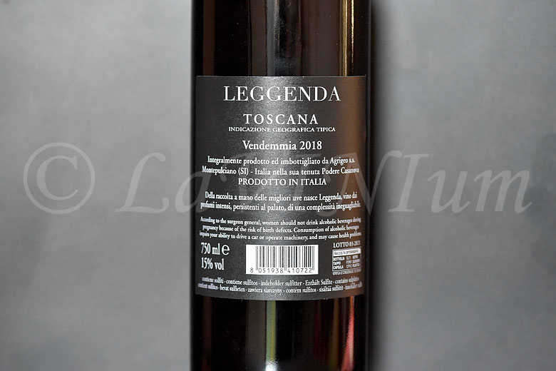 Leggenda 2018 Podere Casanova