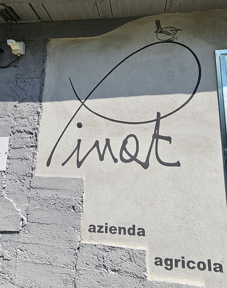 Insegna azienda Pinat