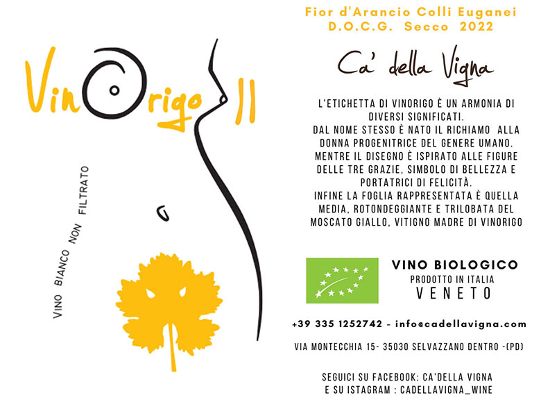 Colli Euganei Fior d'Arancio Secco VinOrigo 2022 Ca' della Vigna