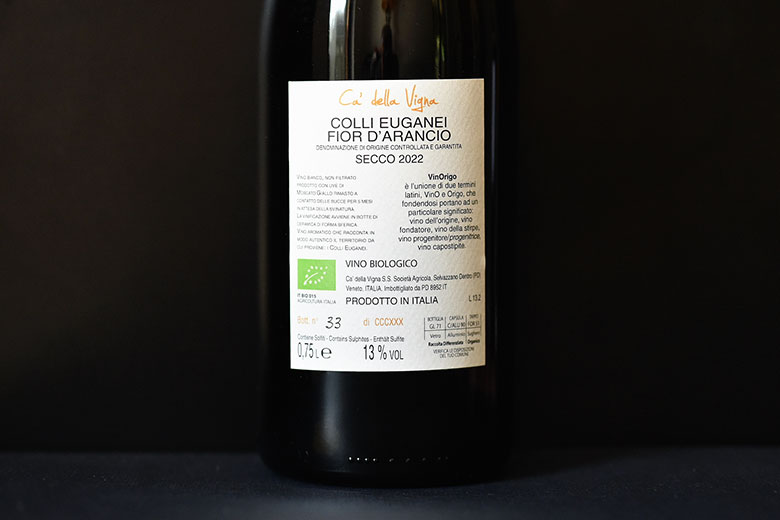 Colli Euganei Fior d'Arancio Secco VinOrigo 2022 Ca' della Vigna