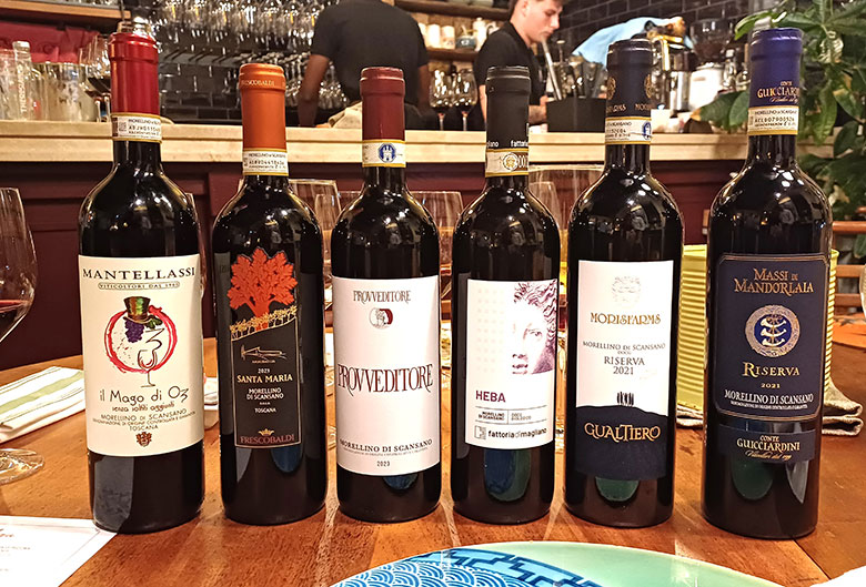 Morellino di Scansano in degustazione