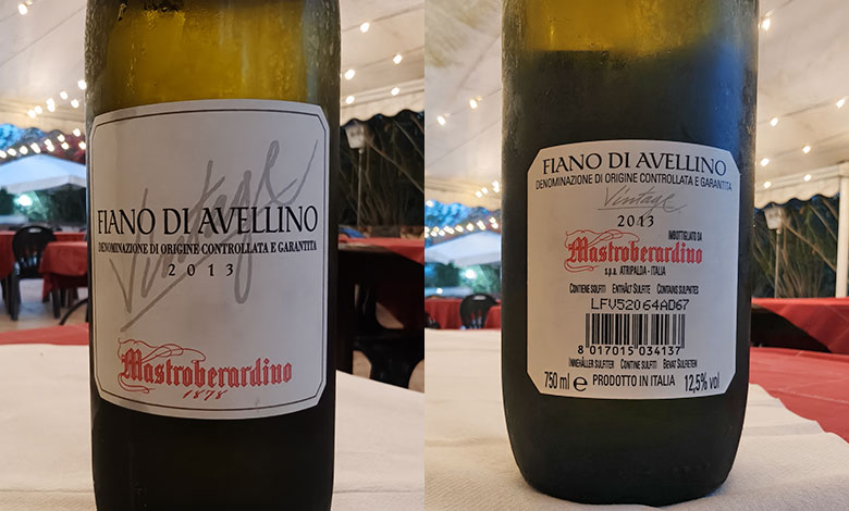 Fiano di Avellino Vintage 2013 Mastroberardino