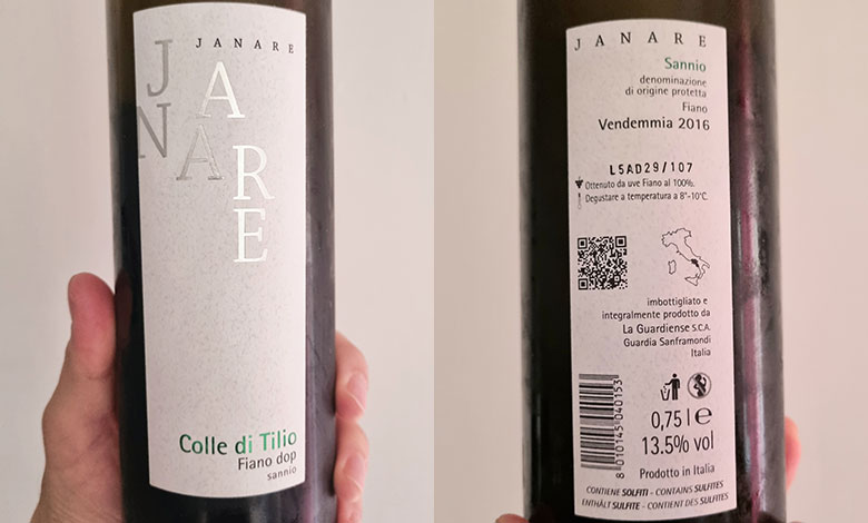 Sannio Fiano Janare 2016 La Guardiense