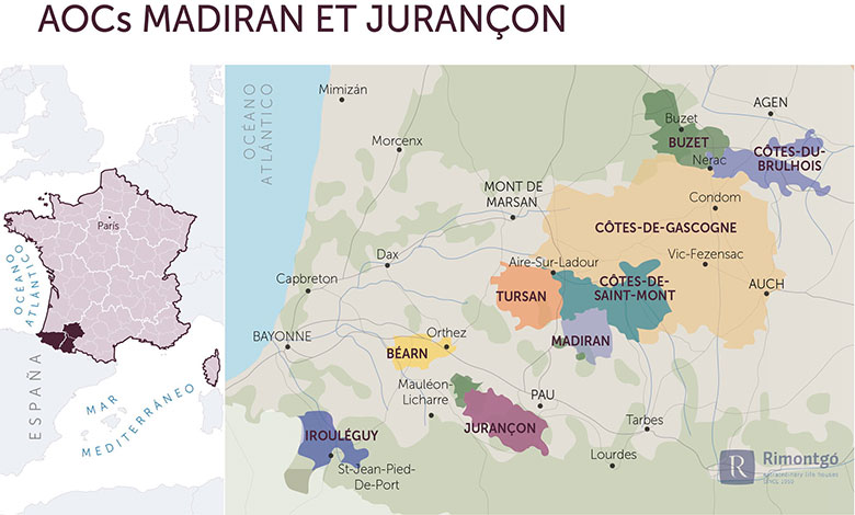 mappa Jurancon