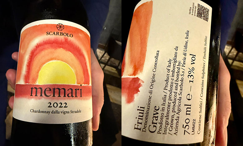 Friuli Chardonnay Memarì 2022 Scarbolo