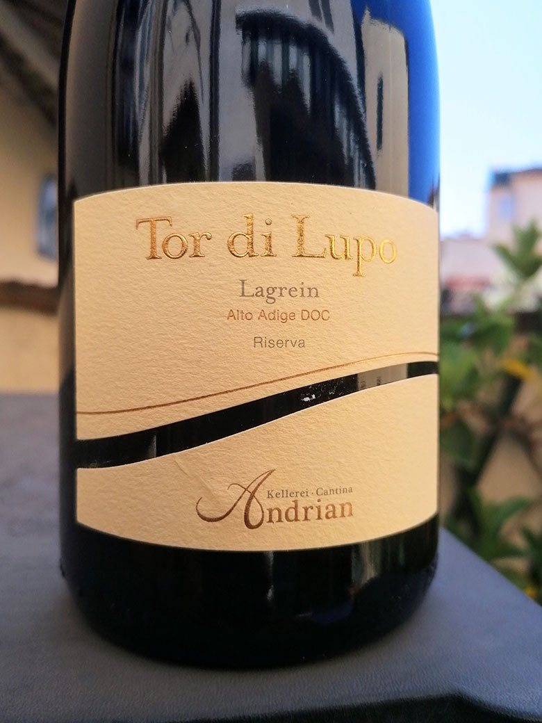 Alto Adige Tor di Lupo 2022 Lagrein Riserva Cantina Andrian