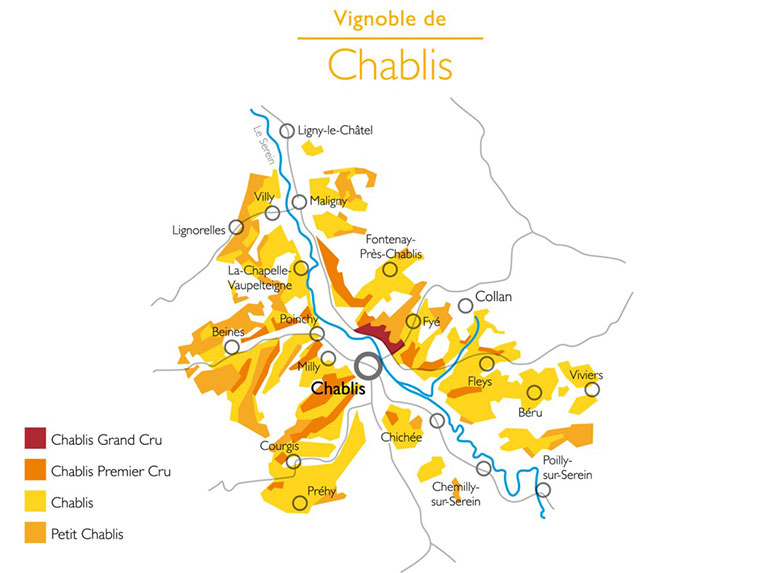 Cartina Chablis