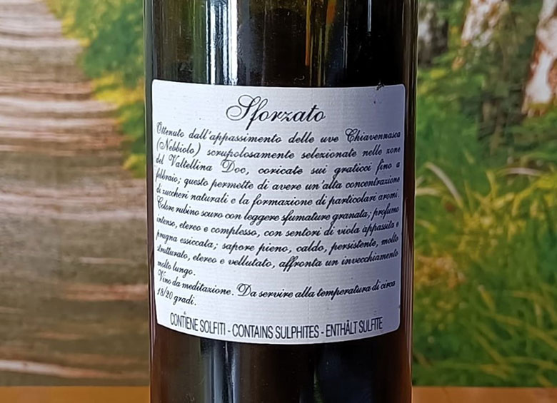 Valtellina Sforzato 1999 Balgera