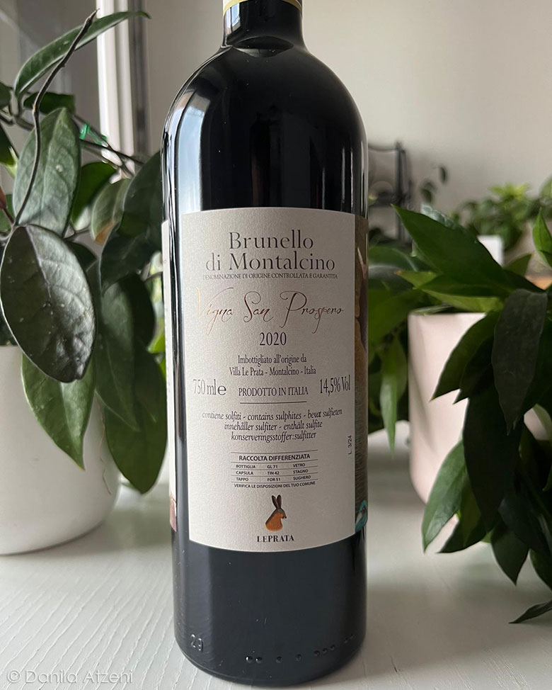 Brunello di Montalcino Vigna San Prospero 2020 Villa Le Prata