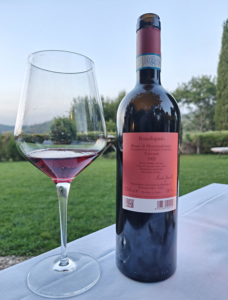 Rosso di Montepulciano Fossolupaio 2022 Bindella Tenuta Vallocaia