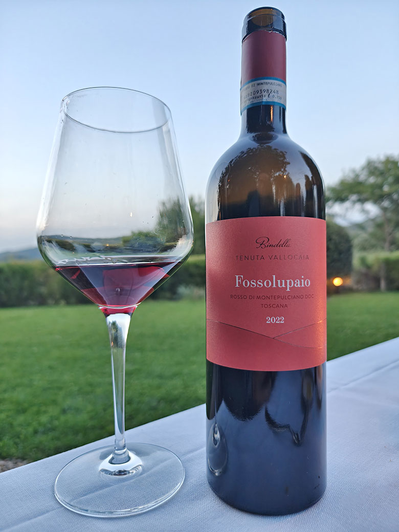 Rosso di Montepulciano Fossolupaio 2022 Bindella Tenuta Vallocaia