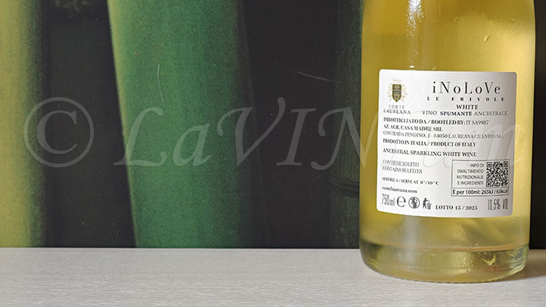 Le Frivole iNoLoVe Bianco Spumante Ancestrale Corte Laureana