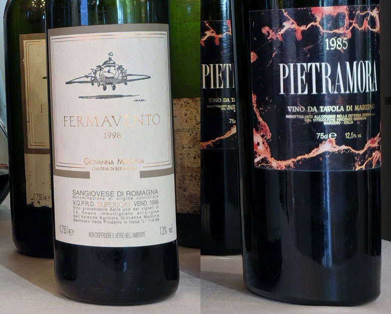 Fermavento 1998 Giovanna Madonia e Pietramora 1985 Fattoria Zerbina