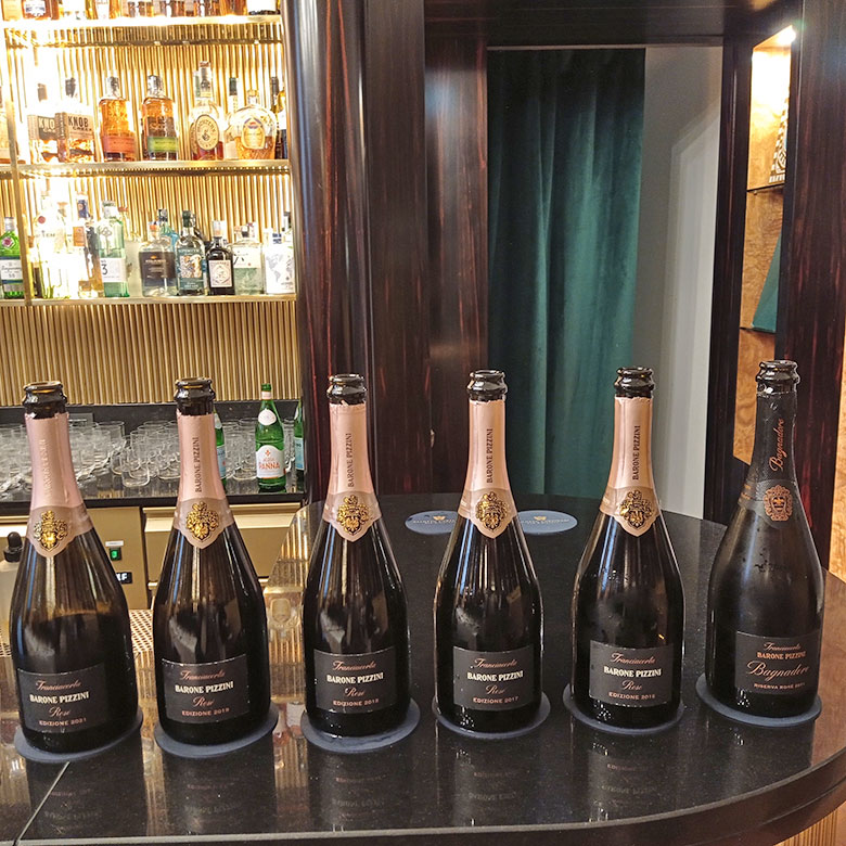 verticale Franciacorta Rosé Barone Pizzini