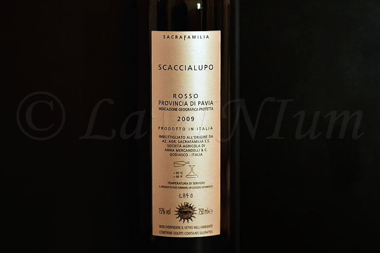 Rosso Scaccialupo 2009 Sacrafamilia