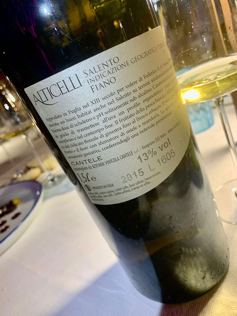 Fiano Alticelli 2015 Cantele