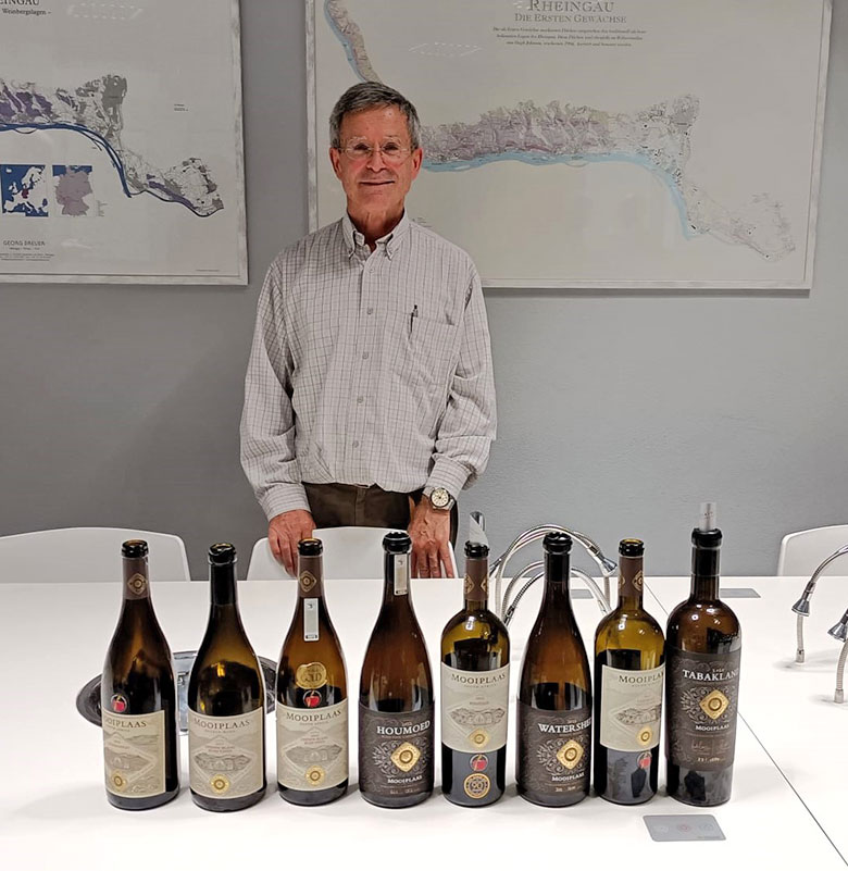 Louis Roos e i vini Mooiplaas