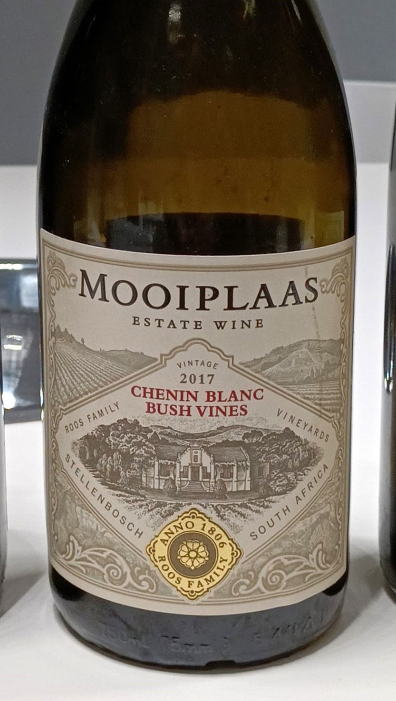 Chenin Blanc Bush Vine Stellenbosch 2017 Mooiplaas