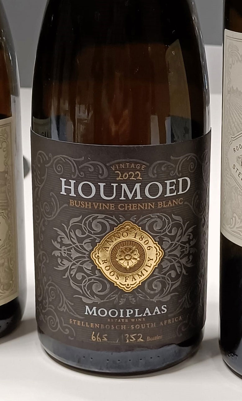 Houmoed Bush Vine Chenin Blanc Stellenbosch 2022 Mooiplaas