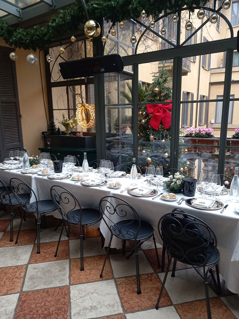 La terrazza del Ristorante Cavoli a Merenda