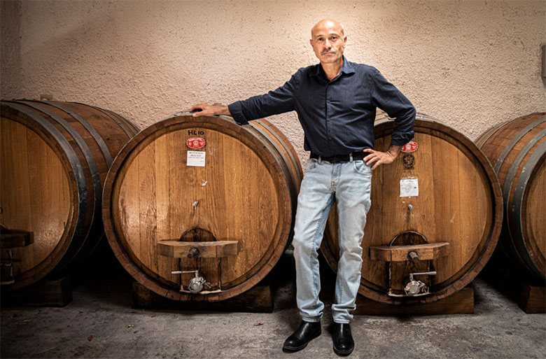 Roberto Alessi nella sua cantina