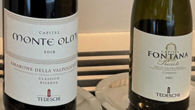 Amarone della Valpolicella Classico Riserva Capitel Monte Olmi 2018 e Recioto della Valpolicella Classico Capitel Fontana 2021 di Tedeschi