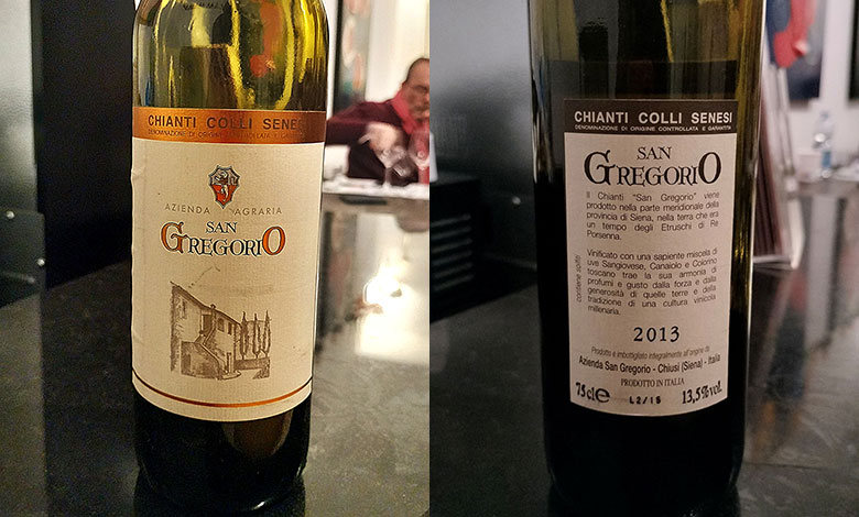 Chianti Colli Senesi 2013 San Gregorio