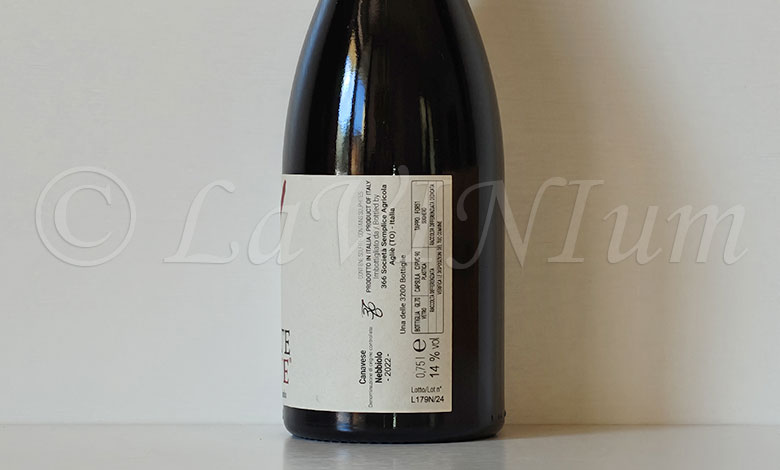 Canavese Nebbiolo Scelte di Vite 2022 Cantina 366