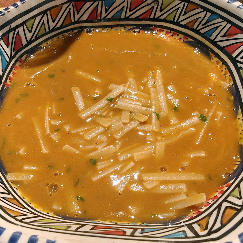 Linguina rotta al sugo di brodetto alla fanese