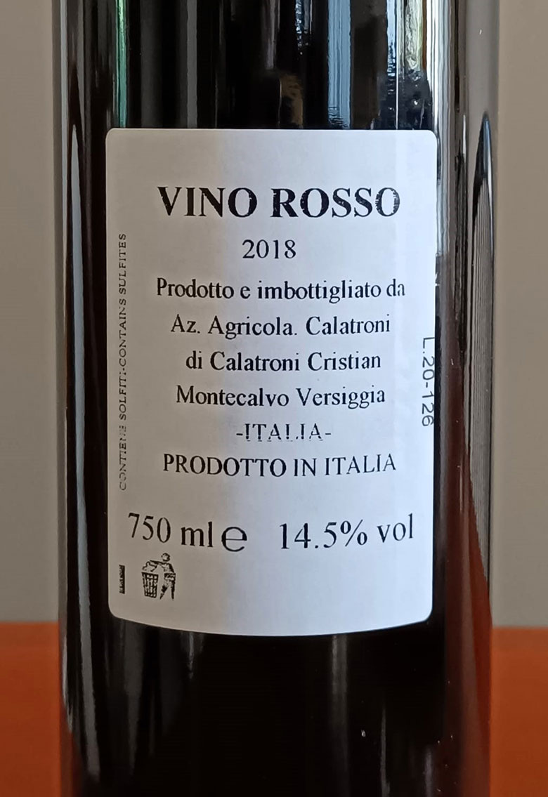 Perossino 2018 Calatroni