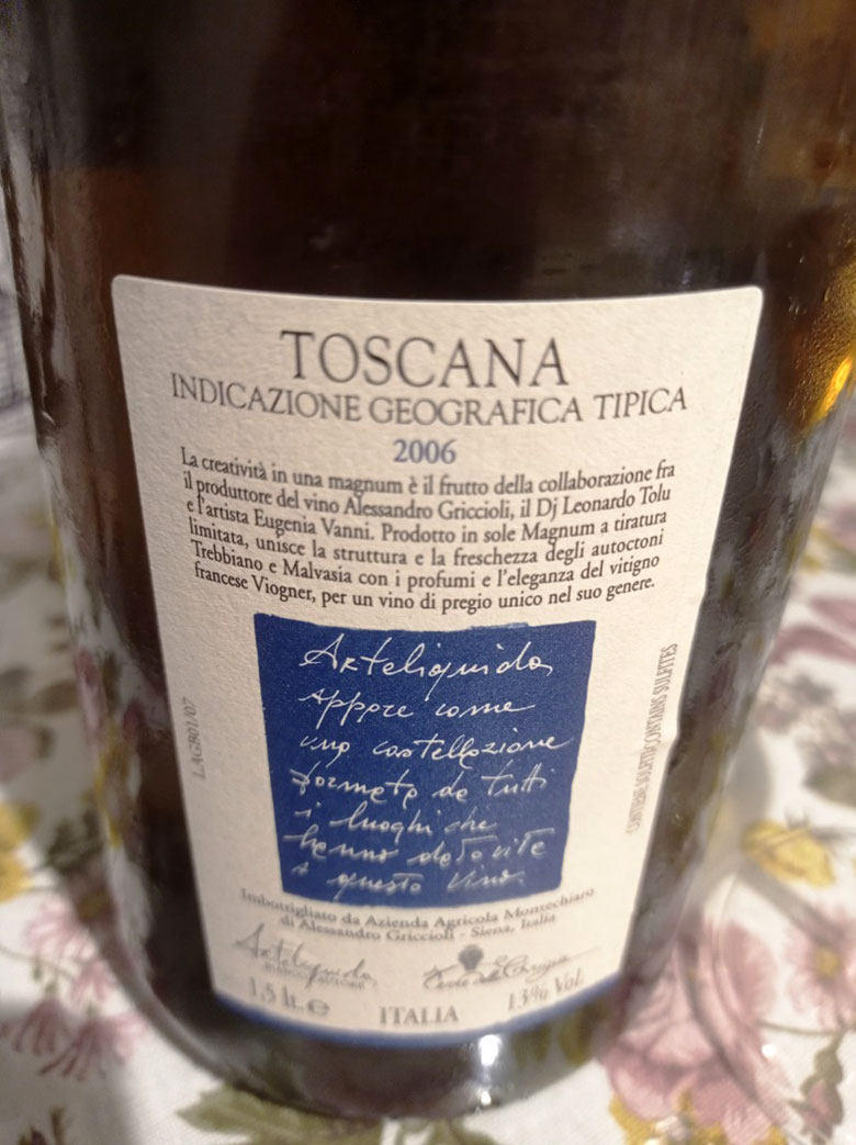 Toscana Bianco Arte Liquida 2006 Tenuta di Monte Chiaro