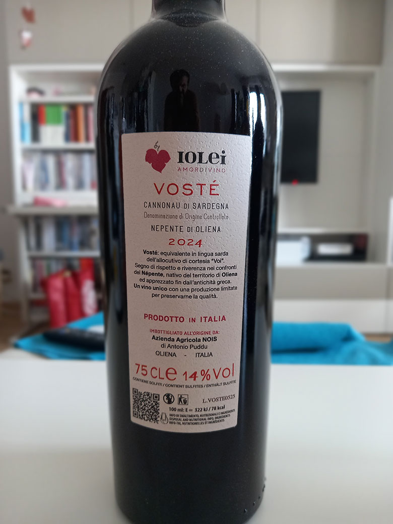 Cannonau di Sardegna Nepente di Oliena Vostè 2024