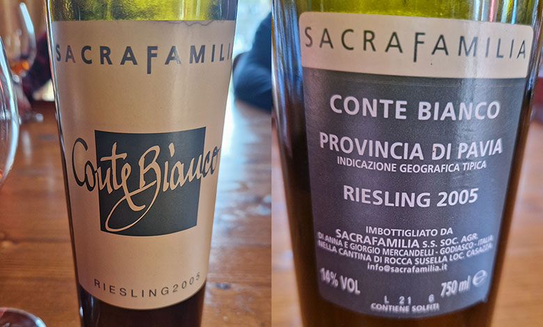 Riesling Conte Bianco 2005 Sacrafamilia
