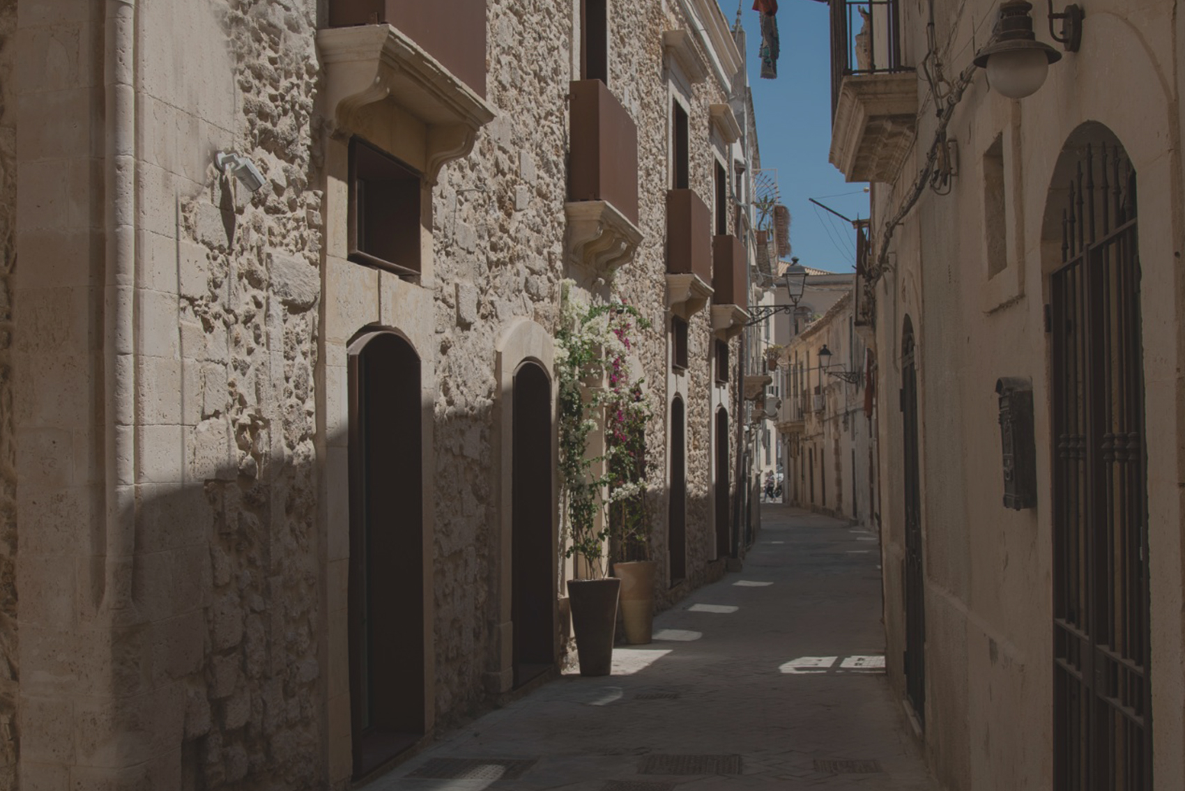 La via d'ingresso al ristorante
