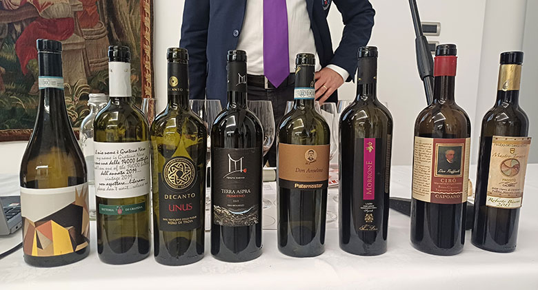 I vini in degustazione