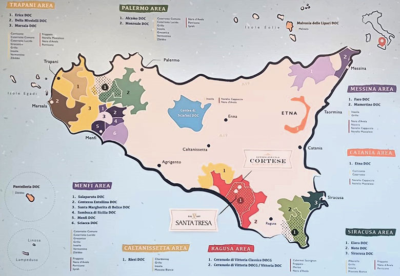 Mappa Vittoria e Ragusano