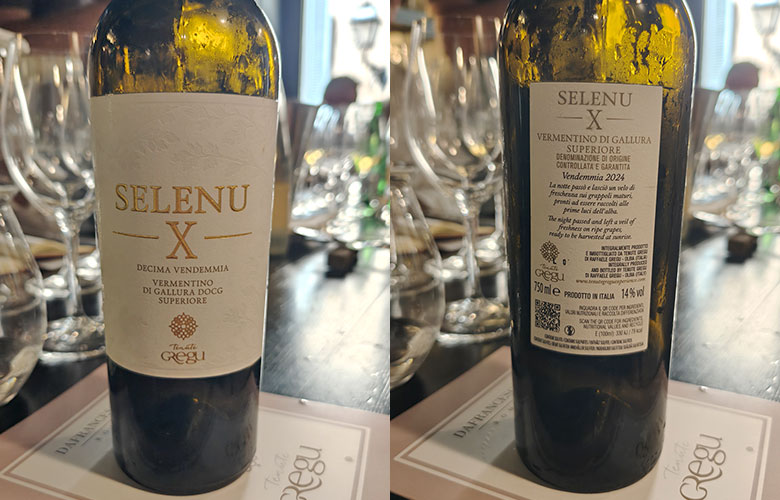 Vermentino di Gallura Superiore Selenu X 2024 Tenute Gregu