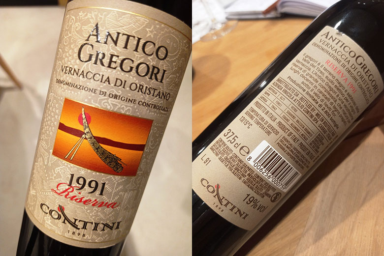 Vernaccia di Oristano Antico Gregori Riserva 1991