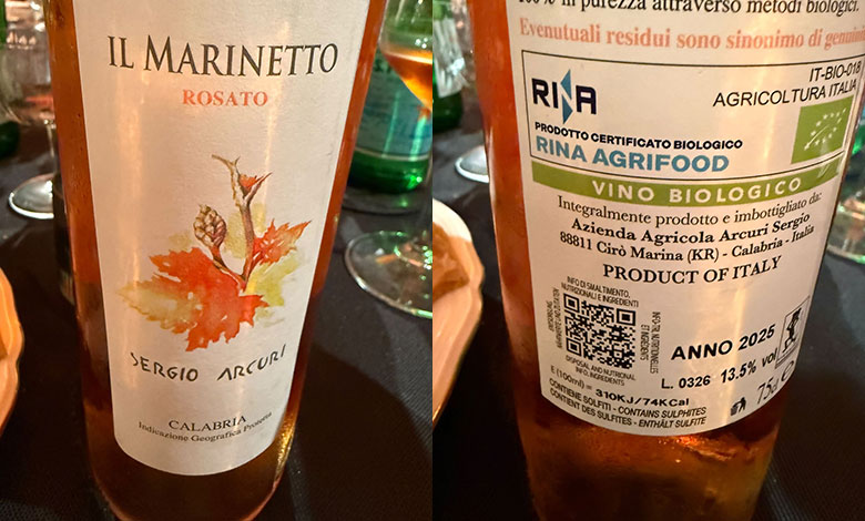 Il Marinetto Rosato 2025 Sergio Arcuri